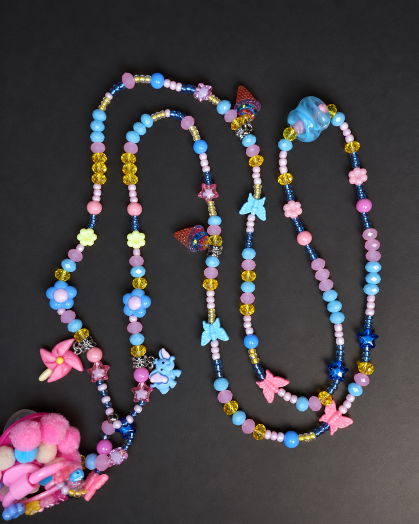 Guia de Erê Aninha Artesanal | Catavento, Borboletas, Flores e Sorvetes em Rosa, Azul e Amarelo