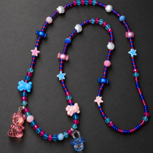 Guia de Erê de Par Artesanal | Menino Travesso e Menina Tranquila em Azul e Rosa